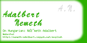 adalbert nemeth business card